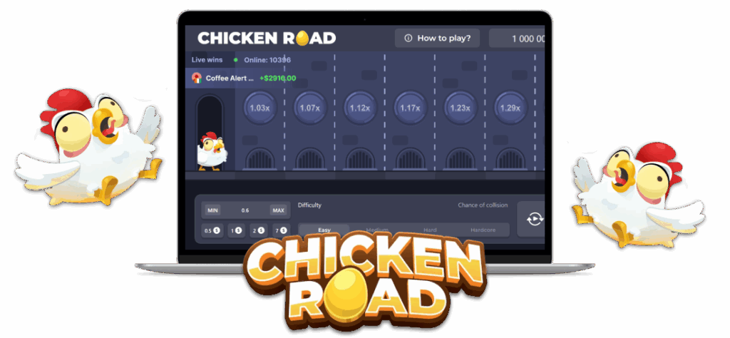 Crash-style gambling experience with chickens and coins in Chicken Road India